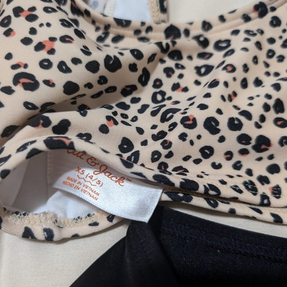 Cat & Jack Tan and Black Leopard Bikini - Picture 5 of 8